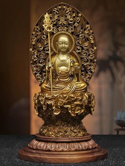 Pre-Order : ตี่จั๊งอ้วง พระกษิติครรภ์โพธิสัตว์ สูง 32 cm