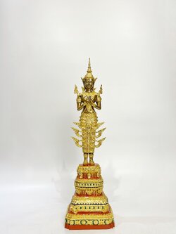 พระพุทธรูปปางรำพึง ทรงเครื่องจักพรรดิ์ หน้าตัก 5 นิ้ว