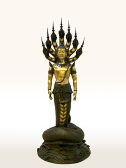 องค์ปู่พญานาคราช ปรกนาค 7 เศียร ( 1.35 เมตร )