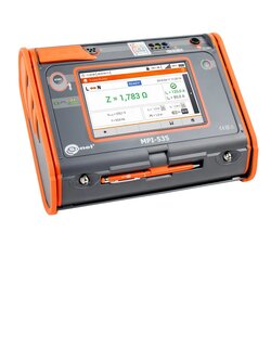 SONEL MPI-535 เครื่องตรวจสอบความปลอดภัยของระบบไฟฟ้า หน้าจอสีทัชสกรีน พร้อมฟังก์ชั่นการทดสอบหลักดินแบบ 4 หลัก พร้อมอุปกรณ์ประกอบการทดสอบหลักดินครบชุด สำหรับตรวจสอบและรับรองความปลอดภัยระบบไฟฟ้า