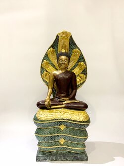 พระนาคปรก ปรกศรีวิชัย หน้าตัก 9 นิ้ว