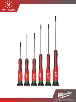 MILWAUKEE 48-22-2610 ชุดไขควงหัวทอร์ค Precision 6 ชิ้น