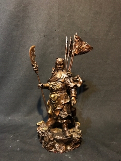 เทพเจ้ากวนอู ปาง 5 ธงยกทัพ หน้าตัก 5 นิ้ว