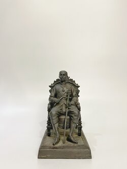 พระบรมรูป รัชกาลที่ 5 นั่งบัลลังก์ หน้าตัก 5.5 นิ้ว (หมายเลข 0348)