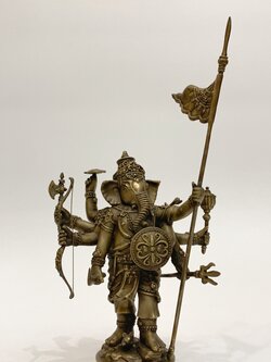 พระพิฆเนศ ปางออกศึก (พระวีระคณปติ) หน้าตัก 3 นิ้ว