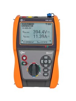 SONEL PVM-1021 เครื่องทดสอบมาตรฐานการติดตั้งทางไฟฟ้าและความปลอดภัยระบบการผลิตไฟฟ้าจากพลังงานแสงอาทตย์ที่ติดตั้งบนหลังคา