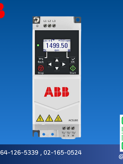 ABB inverter ACS180 Model:ACS180-04S-02A6-4 0.75 kW 3 phase 380V