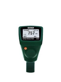 EXTECH รุ่น CG304 เครื่องวัดความหนาสีเคลือบผิวโลหะและเคลือบผิวอโลหะ Extech CG304: Coating Thickness Tester with Bluetooth® Measures the thickness of ferrous and non-ferrous substrates