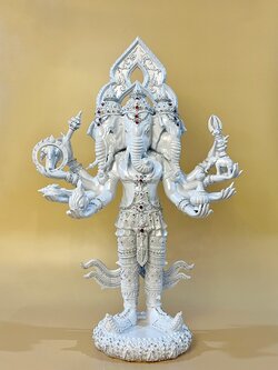 พระพิฆเนศ ปางตรีมุขคณปติ หน้าตัก 12 นิ้ว