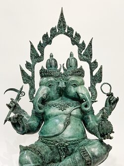 พระพิฆเนศ ปางทวิมุข หน้าตัก 9 นิ้ว