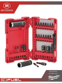 MILWAUKEE 49-10-4408 ชุดไขควงและลูกบล็อก 26 ชิ้น