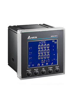 DELTA รุ่น DPM-C501L เครื่องวัดค่ากำลังไฟฟ้าแบบติดหน้าตู้ไฟฟ้า