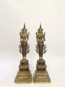 พระสยามเทวาธิราช พระคลังมหาสมบัติ ทรงเครื่องจักพรรดิ์ หน้าตัก 5 นิ้ว