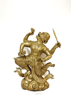 หนุมานชนะมาร ประทานพร หน้าตัก 9 นิ้ว