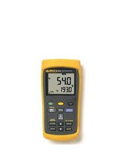 54-2 B เครื่องวัดอุณหภูมิแบบดิจิตอล เทอร์โมมิเตอร์แบบดิจิตอล ชนิดมือถือขนาด 2 ช่อง บันทึกค่าแบบ logging ได้ 500 จุดในตัว และต่อเชื่อมกับคอมพิวเตอร์เพื่อเขียนกราฟแสดงแนวโน้ม (Trend Plot)