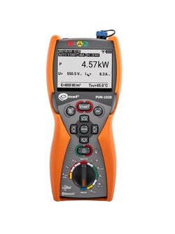 SONEL PVM-1020 (ไม่รวมเครื่องวัดพลังงานแสงอาทิตย์) เครื่องทดสอบมาตรฐานการติดตั้งทางไฟฟ้าและความปลอดภัยระบบการผลิตไฟฟ้าจากพลังงานแสงอาทตย์ที่ติดตั้งบนหลังคา