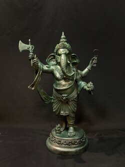 พระพิฆเนศ ปางไพรีพินาศ หน้าตัก 9 นิ้ว