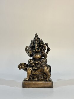 พระพิฆเนศ นั่งเสือ หน้าตัก 4 นิ้ว