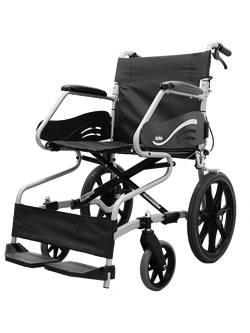 รถเข็นอลูมินัมอัลลอยด์โซม่า รุ่น SOMA 150.3 F16 ล้อหลังเล็ก 16 นิ้ว (WheelChair SOMA 150.3 F16) เหมาะแก่การเดินทาง น้ำหนักเบา แข็งแรงทนทาน ของแท้จากศูนย์ไทย รับประกัน 1 ปี