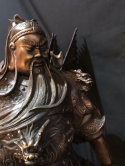 เทพเจ้ากวนอู ปาง 5 ธงยกทัพ (สูง 112 cm)