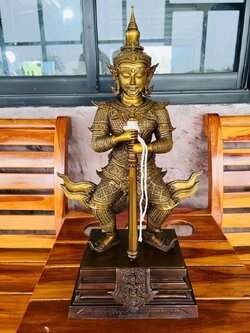 ท้าวเวสสุวรรณโณ ปางหน้าเทพ (กุเวรเทพบุตร) สูง 22.8 นิ้ว