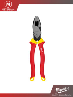 MILWAUKEE 48-22-2209 คีมตัดปากตรง 9 นิ้ว หุ้มฉนวนกันไฟฟ้า
