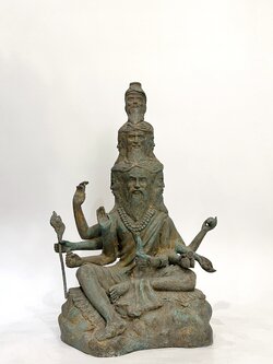 มหาบรมครูพ่อปู่ฤาษี 9 หน้า ปางประทานพร หน้าตัก 9 นิ้ว