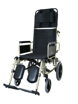 รถเข็นปรับเอนนอน อลูมินัมอัลลอยด์ คาร์ม่า รุ่น KM5000 (WheelChair KARMA KM-5000) ถอดชิ้นส่วนได้ ที่วางแขนเปิดขึ้นได้ เคลื่อนย้ายผู้ใช้งานได้สะดวกยิ่งขึ้น