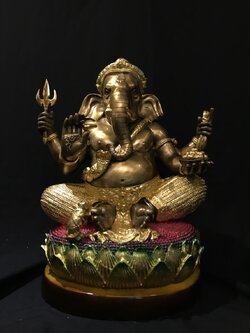 พระพิฆเนศ ปางเอกทันตะ หน้าตัก 16 นิ้ว (นั่งบัว)