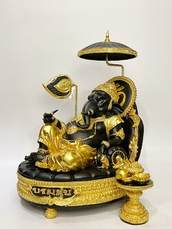 พระพิฆเนศ บรมสุข (ปางเสวยสุข) หน้าตัก 9 นิ้ว