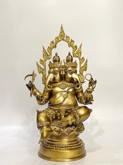 พระพิฆเนศ ปางทวิมุข หน้าตัก 9 นิ้ว