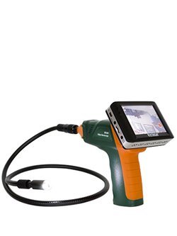 EXTECH BR250-5 กล้องงู กล้องสำรวจพื้นที่เข้าถึงยาก กล้องส่องในพื้นที่แคบ Video Borescope/Wireless Inspection Camera 9mm camera diameter and 3.5" Color TFT LCD Wireless Monitor