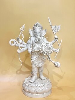 พระพิฆเนศ ปางออกศึก (พระวีระคณปติ) หน้าตัก 9 นิ้ว