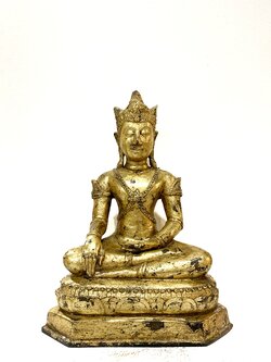 พระพุทธรูปทรงเครื่องอยุธยา หน้าตัก 7 นิ้ว