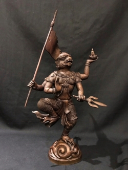 หนุมานชนะมาร ประทานพร หน้าตัก 9 นิ้ว