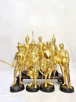 ประติมากรรมชุด 7 มหาราช หน้าตัก 9 นิ้ว