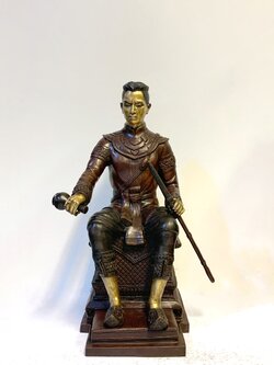 พระนเรศวรมหาราช นั่งบัลลังก์ หลั่งทักษิโณทก หน้าตัก 9 นิ้ว