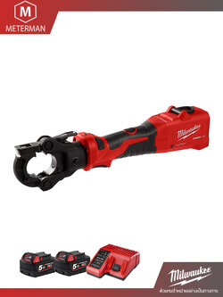 MILWAUKEE รุ่น M18 ONEHCCT60-502C เครื่องย้ำสายไฟไร้สาย ระบบไฮดรอลิค 60kN 18 โวลต์ พร้อมแท่นชาร์จและแบตเตอรี่ 18V@5.0AH x 2 ก้อน