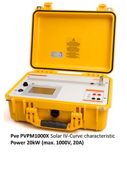 PVPM1000X เครื่องวิเคราะห์ประสิทธิภาพระบบโซลาร์เซลล์ มีฟังก์ชั่นวิเคราะห์ประสิทธิภาพแบบเส้นโค้งกระแสและแรงดันไฟฟ้าหรือ IV-CURVE ที่ระดับ 1000V, 20A, Max 20kW