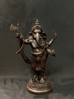 พระพิฆเนศ ปางไพรีพินาศ หน้าตัก 9 นิ้ว