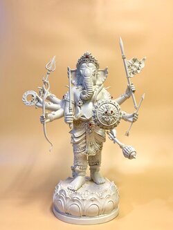 พระพิฆเนศ ปางออกศึก (พระวีระคณปติ) หน้าตัก 9 นิ้ว