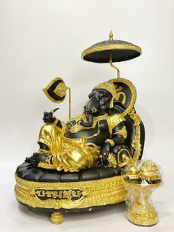 พระพิฆเนศ บรมสุข (ปางเสวยสุข) หน้าตัก 9 นิ้ว