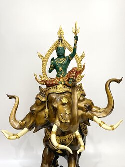 พระอินทร์ทรงช้างเอราวัณ สูง 27 นิ้ว