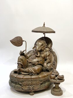 พระพิฆเนศ บรมสุข (ปางเสวยสุข) หน้าตัก 9 นิ้ว