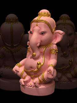 พระพิฆเนศ ปางนั่ง หน้าตัก 3 นิ้ว