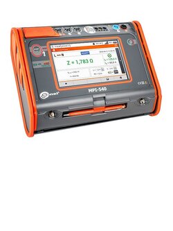 SONEL MPI-540 เครื่องตรวจสอบความปลอดภัยของระบบไฟฟ้า หน้าจอสีทัชสกรีน พร้อมฟังก์ชั่นการทดสอบหลักดินแบบ 4 หลัก พร้อมอุปกรณ์ประกอบการทดสอบหลักดินครบชุด สำหรับตรวจสอบและรับรองความปลอดภัยระบบไฟฟ้า อาคารสูง โรงแรม โรงเรียน โรงงานอุตสาหกรรม