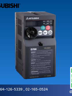 Mitsubishi Inverter FR-D700 Model:FR-D740-15K 15 KW 20 HP 3 PHASE 380 V