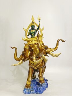 พระอินทร์ทรงช้างเอราวัณ สูง 27 นิ้ว