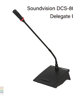 SOUNDVISION DCS-800D ชุดไมค์ประชุมใช้สาย สำหรับผู้ร่วมประชุม ระบบดิจิตอล