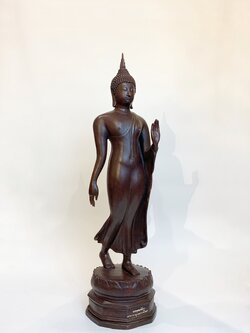 พระพุทธลีลามหากาญจนาบพิตร หน้าตัก 12 นิ้ว